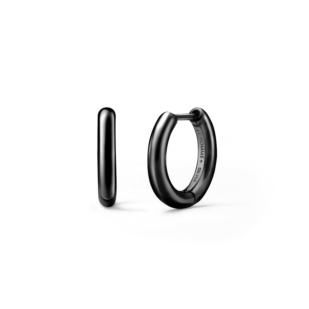 

Silver Earrings 112414350911 4℃HOMME+ чорний