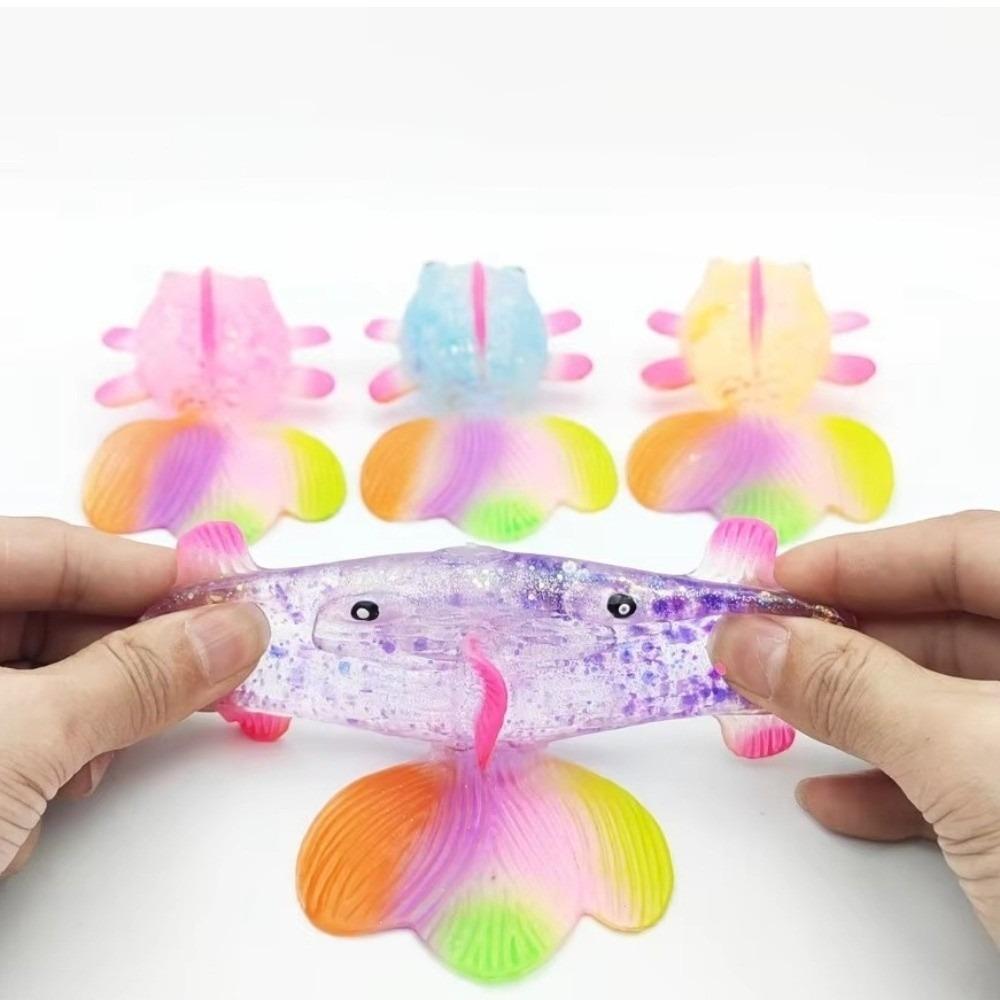 Colorful Goldfish Squishy Toy Slow Rebound Goldfish Fidget Toy Anxiety Relief fish random 1pc