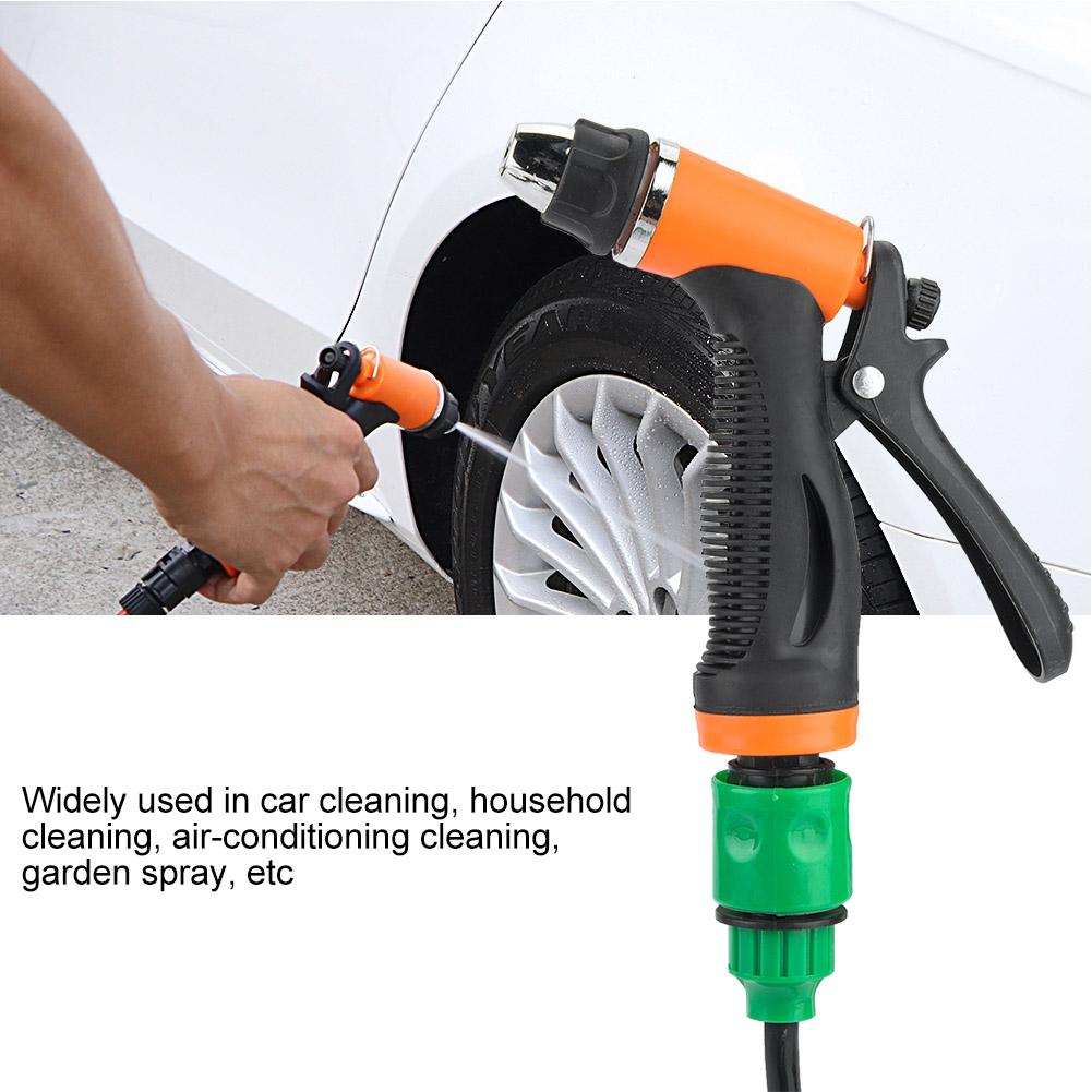 12V Elektrische Autowaschpumpe Reinigungspistole Waschset mit Nippelanschluss