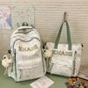 Schoolbag ink painting national style schoolbag female junior high school students high value large capacity high school students backpack male 