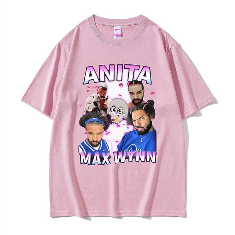 Anita Max Wynn Drake Funny Meme Graphic Tshirts Men Womens Vintage Hip Hop Style Tshirt 100 Cotton Short Sleeve T Shirt Tops