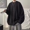 Maglioni Pullover Autunnali a Girocollo Monocolore da Uomo Casual Maglione Lavorato a Maglia Y2K Moda High Street Maglioni Hombre