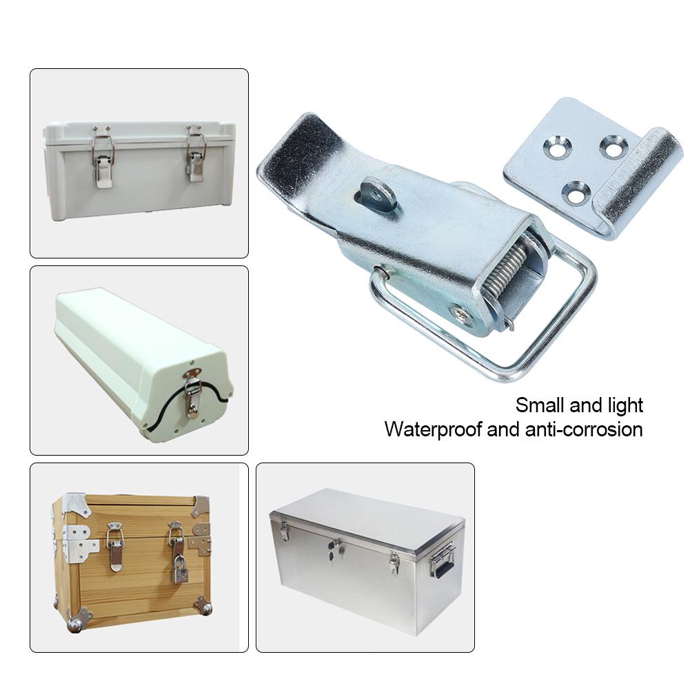 4PCs Spring Hasp Case Latch Hardware Fasteners Stainless Steel Waterproof Anti Corrosion
