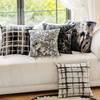 45X45CM Black and White Throw Pillow Cover Living Room Jacquard Cushion Cover Nordic Decor Home Decorative Pillowcase 2025 New