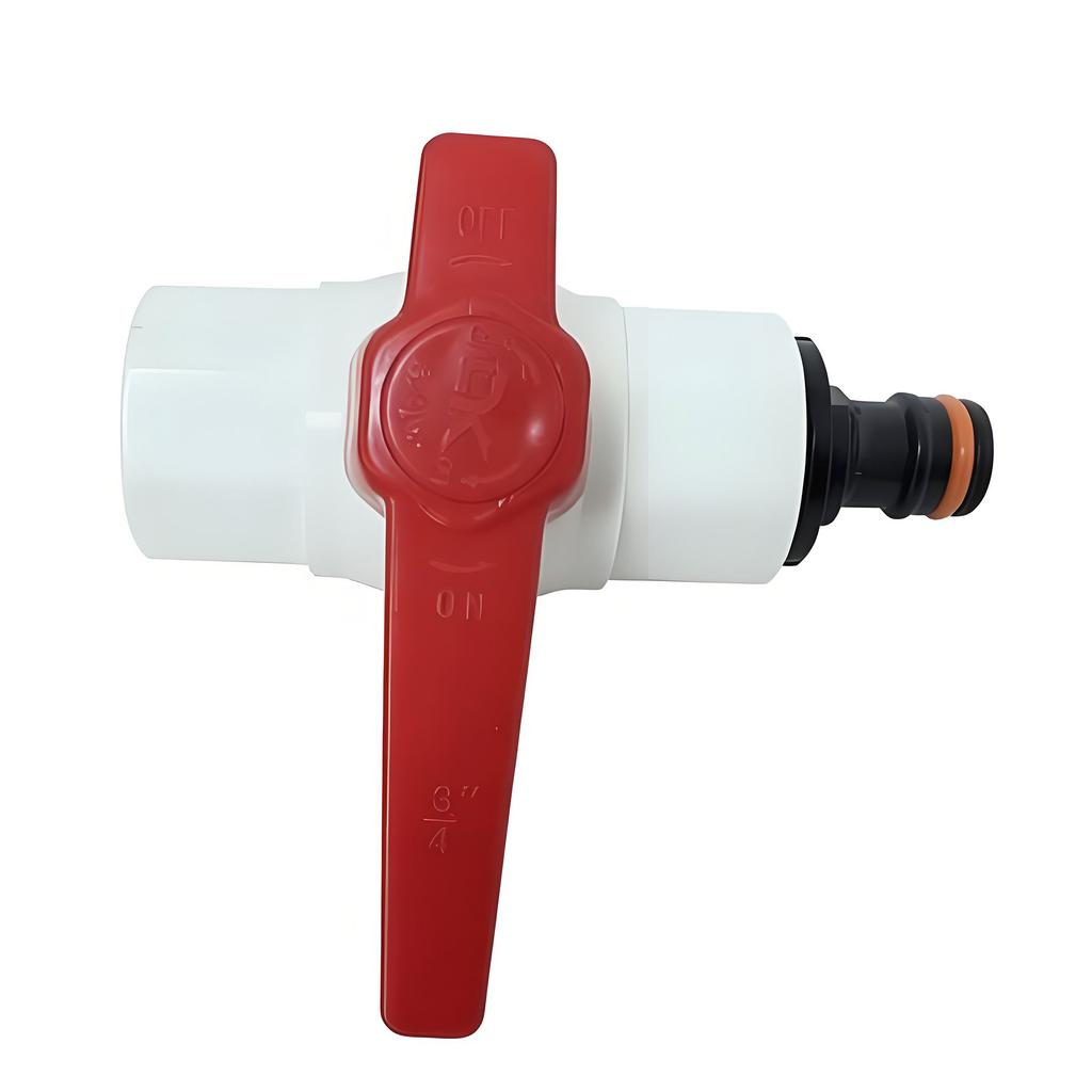 Garden Irrigation Water Tank Connector Fittings Internal Thread G3/4'' 1/2'' PVC Ball Valve&nipple Female Connectors