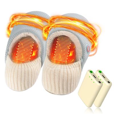 Electric Foot Warmer Slippers 5000mAh Battery Temperature Temperature Japanese Separable Left and Right Comfortable for Heating Essential for Unisex