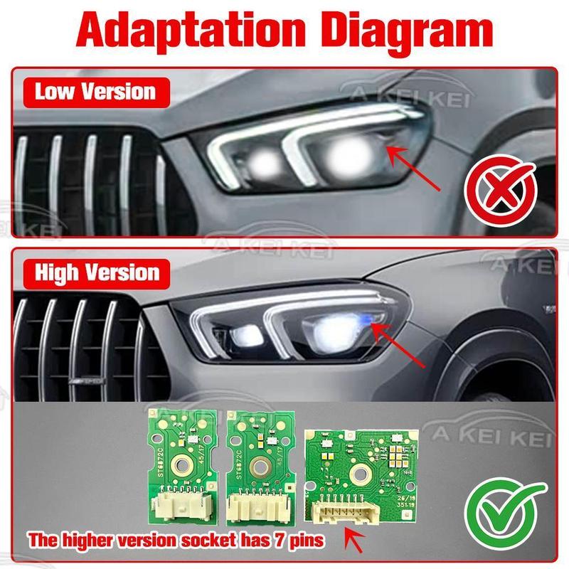 New White Light Fit For Mercedes-Benz GLE300 GLE350 W167 - Car LED Circuit Board Light Source Board DRL Chip Board
