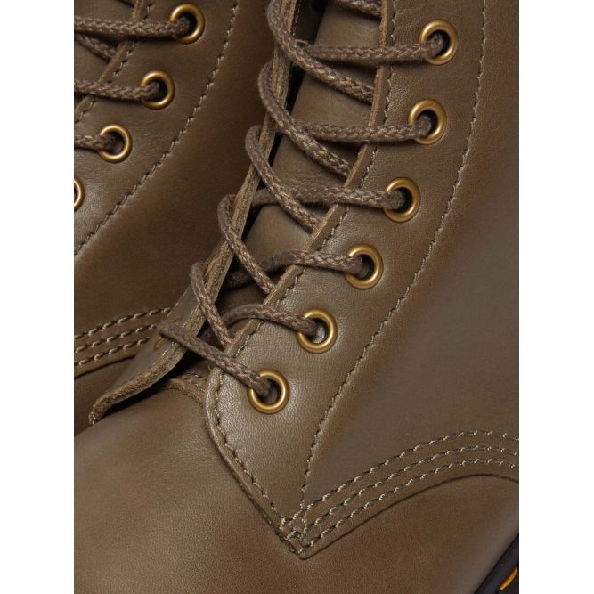 Dr. Martens 1460 Leather Round Toe Lace-Up Flat Ankle Boots Unisex Ankle Boots Brown 31004352