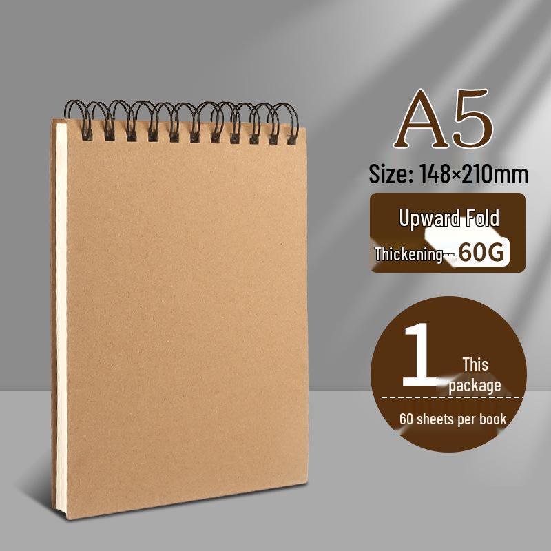 Thickened A3 One-piece Sketchbook, 32K Art Student Drawing Book, Spiral 8K Marker.