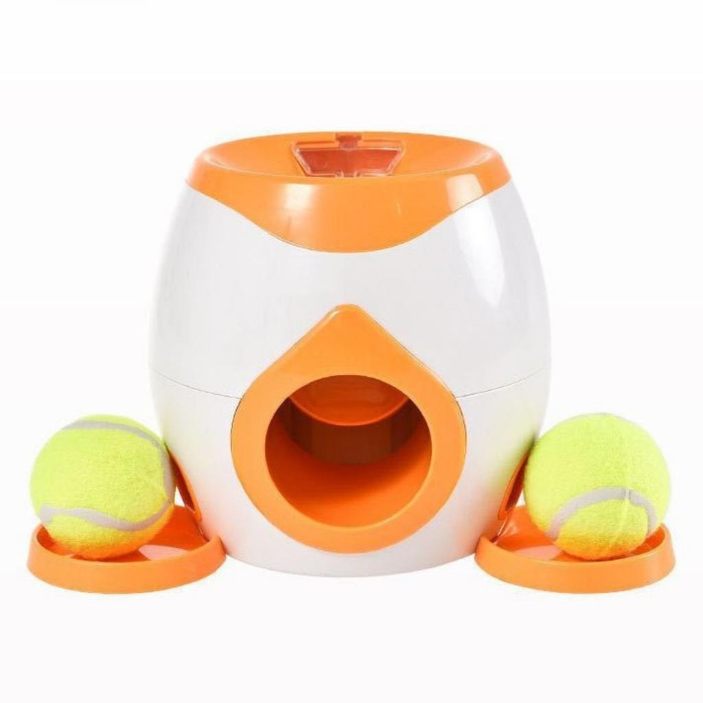 Smart Dog Tennis Food Reward Machine Interactive Training Snack Dispenser Ball Launcher Fun Interactive Dog Toy