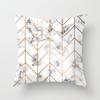 Ins Marble Geometric Print Square Pillow Cover Sofa Cushion Cover