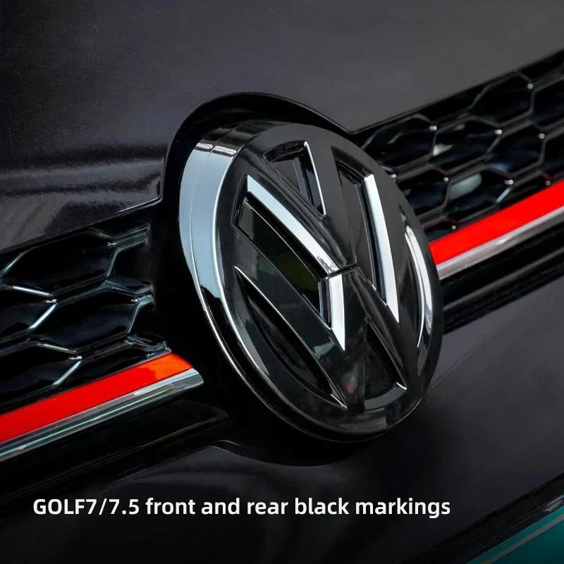 Car Logo Front Grille Rear Trunk Decoration Badge Sticker Accessories For VW R Line GTI Atlas Jetta Touareg Variant Golf Polo
