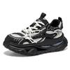 Men's shoes spring and autumn new mesh breathable thick-soled dad shoes men's sports and leisure shoes student running trendy shoes men