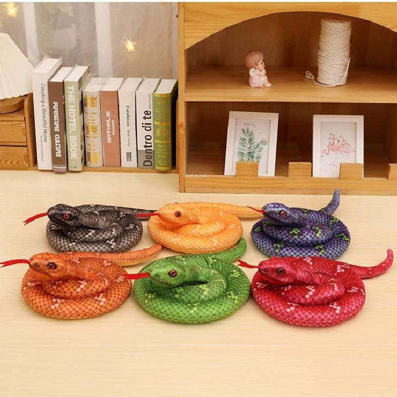 Toy Snake Plush Simulation Fill Dolls Room Decor Gift Toys Prank Prop Garnish