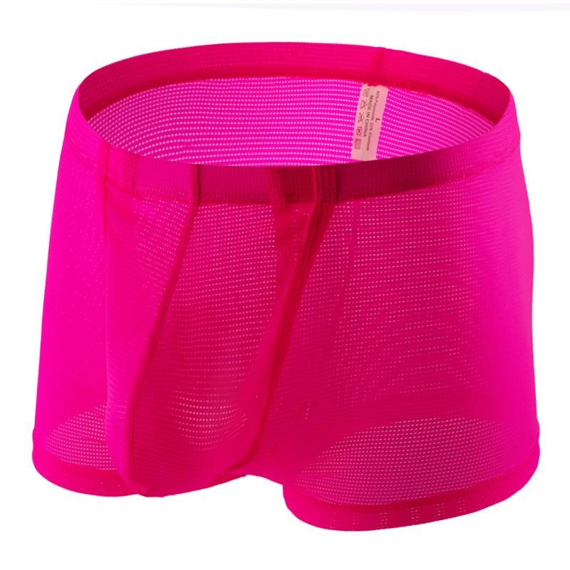 Ademende Nylon Boxer Briefs voor Mannen in de Zomer: Modieus, Comfortabel, Sexy, Middelhoge Taille, High-End Zacht C2-12