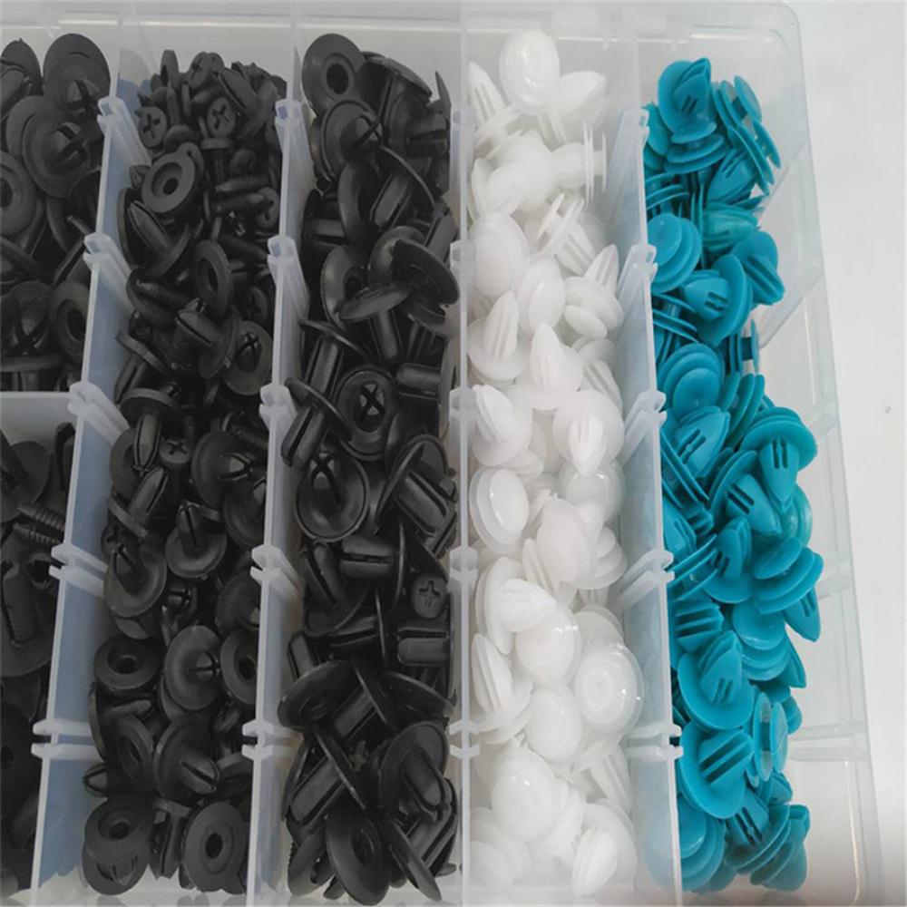 405Pcs Mixed Car Door Panel Bumper Fastener Fixed Clip +6Pcs Repair Removal Tool