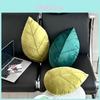 Cuscino Decorativo Foglia Scandinava con Copertura in Peluche per Decorazione del Soggiorno