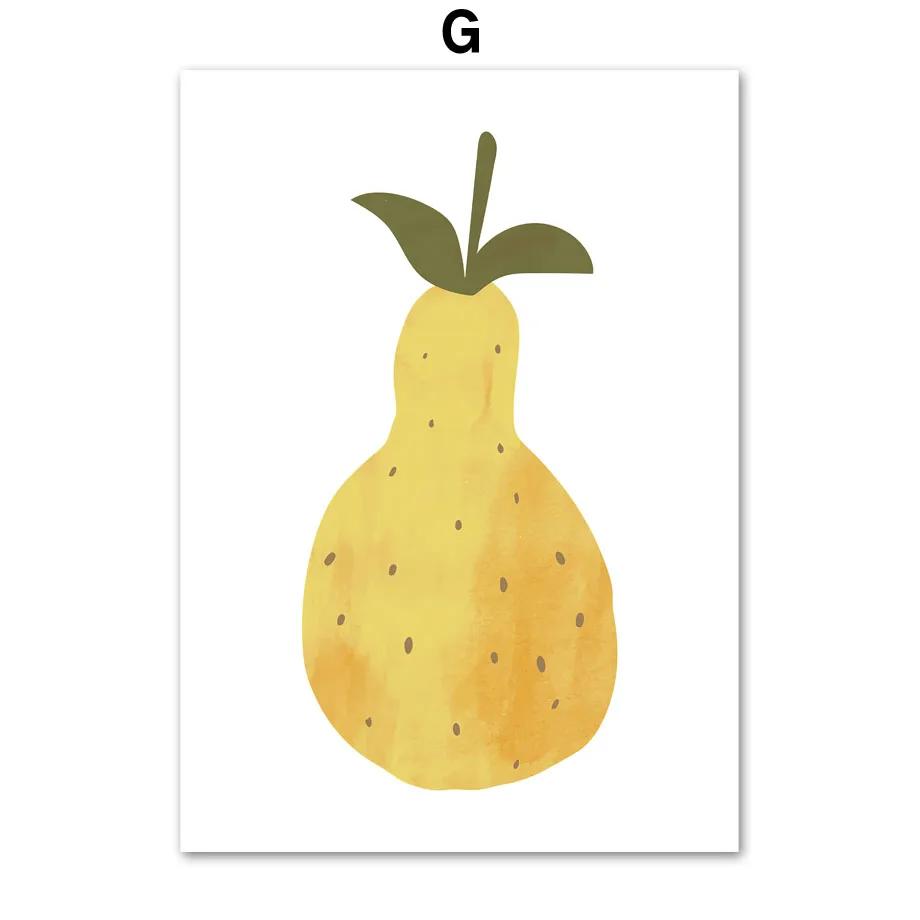 Adorable Alphabet Numbers Unicorn Horse Fruits Flowers Cartoon Wall Art Canvas Painting Prints Baby Kids Room Decor