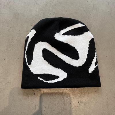 Vintage Y2K Wool Acrylic Knitted Hat Women Beanie Winter Warm Beanies Harajuku Hip Hop Casual Skullies Outdoor Cap