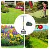 Core Aerator Lawn Tool Manual Soil Aerating Tool Spring-Loaded Design Grass Aerator with 17 Steel Spikes for Grass Maintenance
