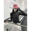 Women's Thermal Fleece Zipper Long-Sleeve T-Shirt with Half-High Collar - Autumn/Winter Warm Base Layer Top