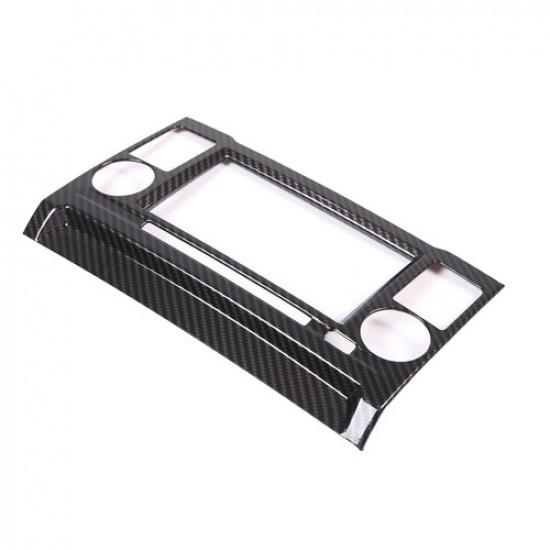 Carbon Fiber ABS Dashboard Dvd Navigation Screen Trim For Nissan Titan 2016-19