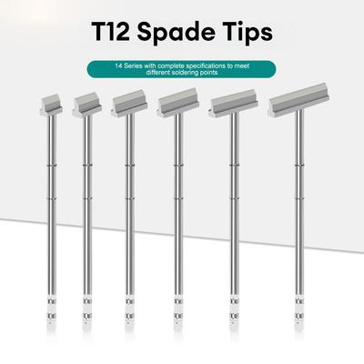 Série T12 Pointe de fer à souder 140mm Modèle spatule Remplacement Tête de soudure chauffante pour outil à souder T12