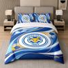 Set de așternuturi 3 bucăți Leicester City Fotbal Cearșaf moale de pat și două fețe de pernă Decor pentru dormitorul de acasă