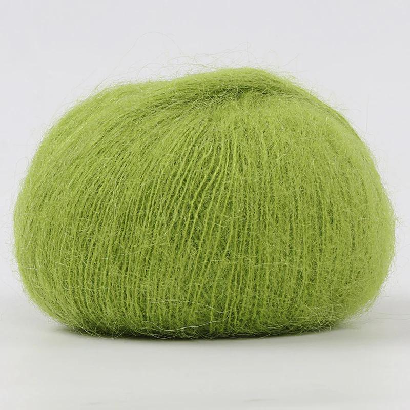 25g/Ball Mohair Hand-woven Diy Material Package Yarn Crochet Skin-Friendly Baby Wool Thread for Knitting Wool Sweater Shawl Yarn