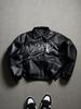 European size men's leather jacket jacket men's fashion slim-fit locomotive clothing pu leather casual top