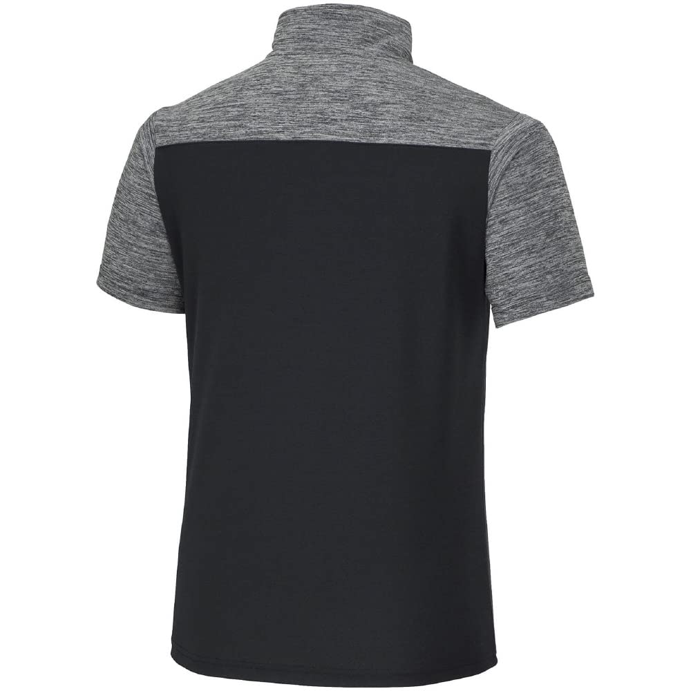 Mizuno Training Short Sleeve Size S Men's Wear, Half-Zip T-Shirt, Moisture-Wicking, Quick-Drying, Antibacterial, Odor-Resistant, Stain-Resistant,