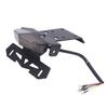 Black Motorcycle Rear Lamp Assembly for WR155 Replacement Tasks, Integrated Tail Brake and Turn Signaling with Multiple Mounting Holes and Slots
