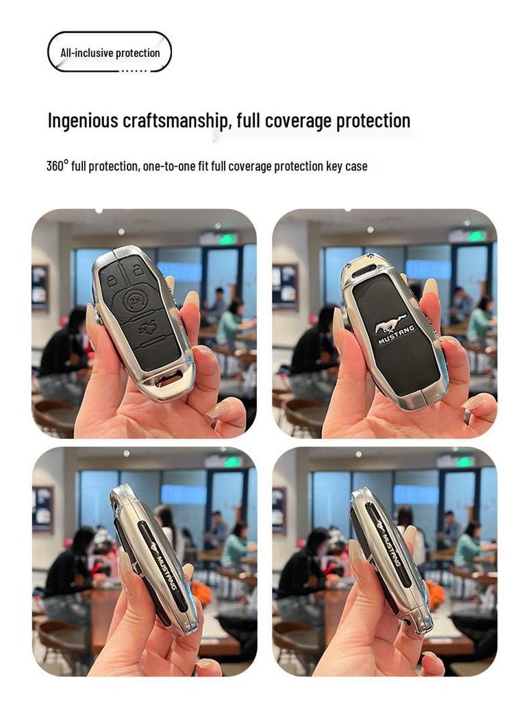 Compatible Key Case for Ford Taurus, Explorer, Mustang (2017-2018 Models)