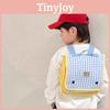Pattern Simple Grid Letter Decoration Children Casual Backpacks For Daily Use