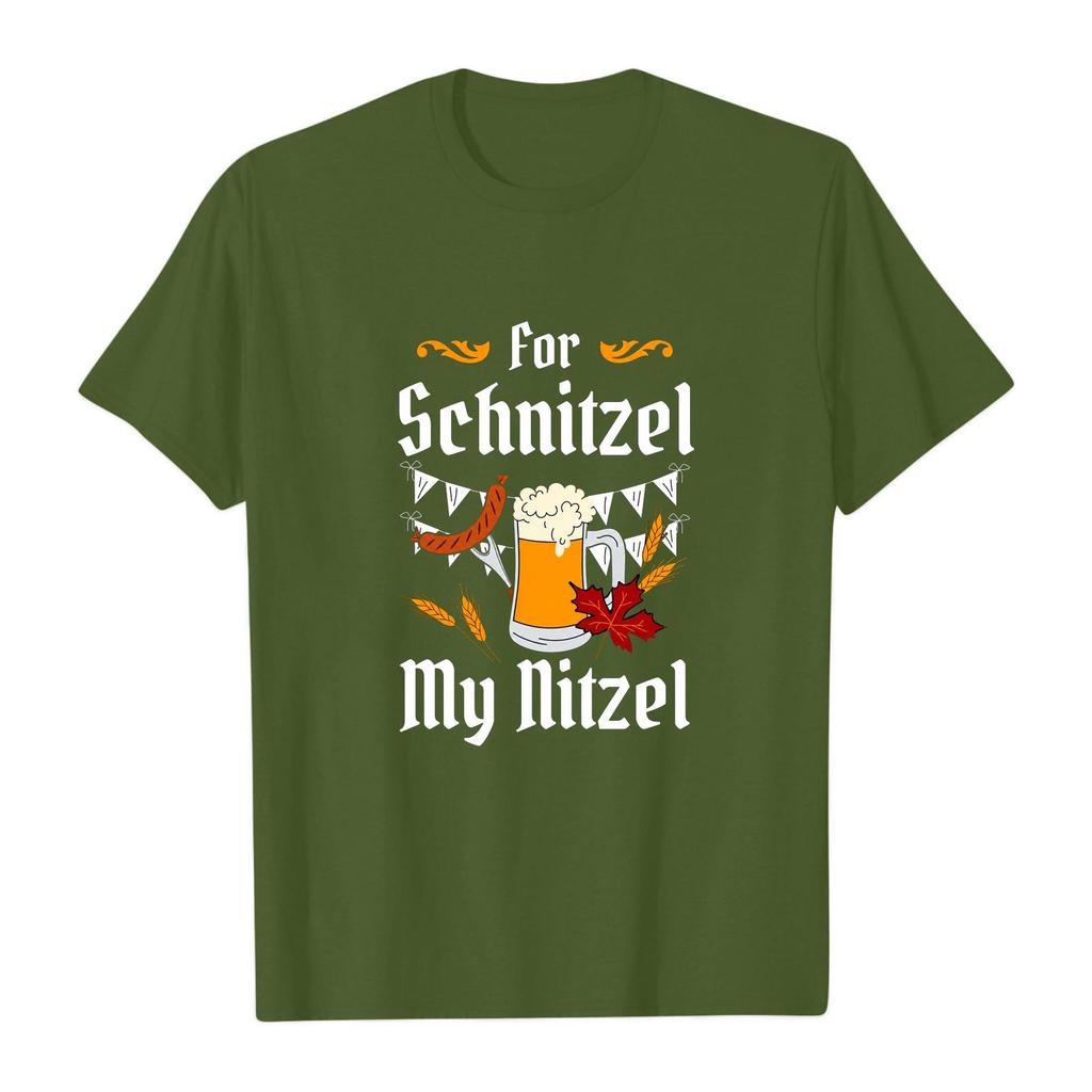 Oktoberfest Letter Print T-Shirt for Men Women, Casual Short Sleeve Tee