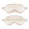 Double-Sided Imitation Silk Sleep Eye Mask with Printed Logo & Elastic Band - Breathable & Light-Blocking