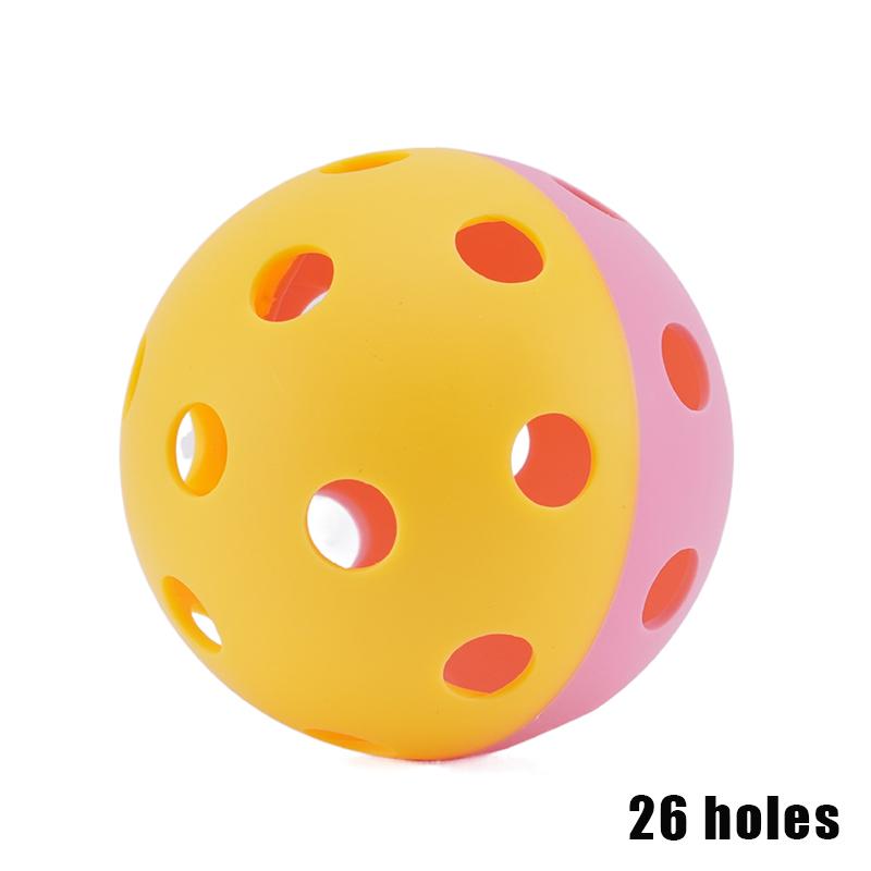 Pickleball Balls Two-Colors-Combined Indoor/Outdoor Training Pickleball Strong Flight Stability & Rebound Outdoor Sports Gear