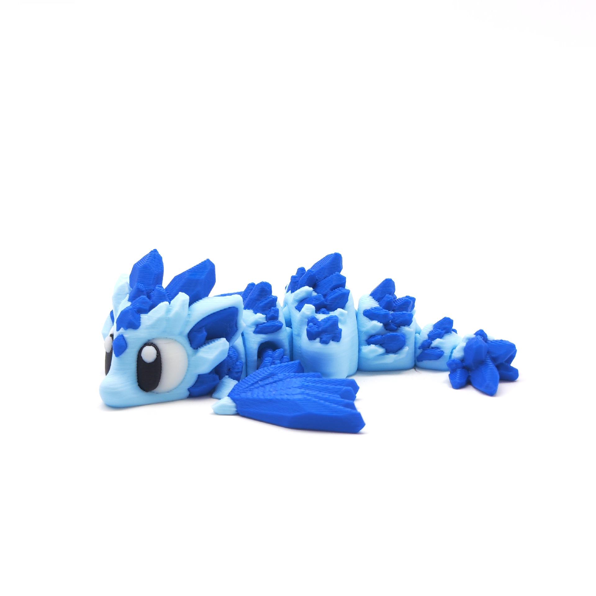 3D Printed Articulated Flying Dragon Egg Ornament for Kids Small