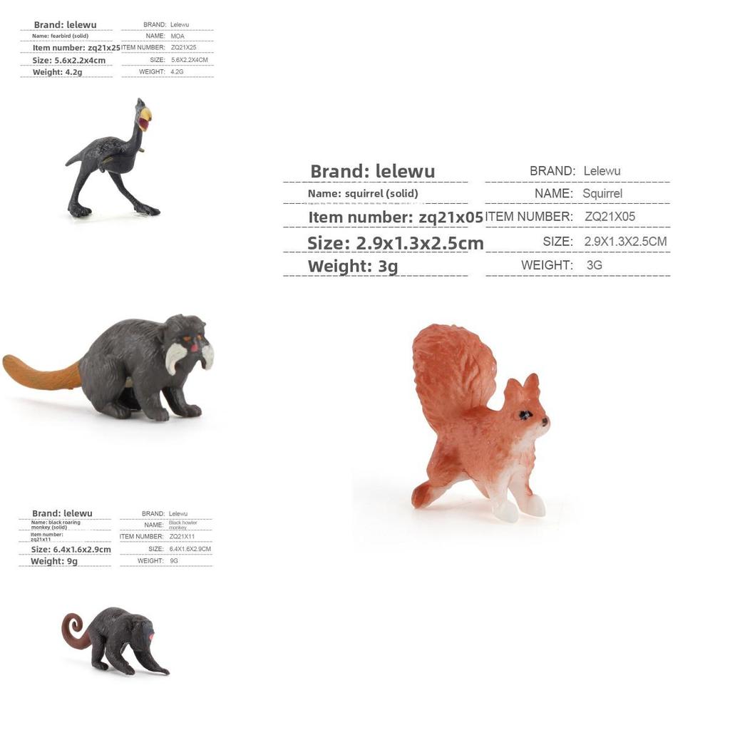 Simulation Tiger Lion Giraffe Elephant Hippopotamus Wild Animal Model Ornament For Educational Display And Collectors