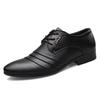 Fashion Luxury Men's Leather Shoes Business Mens Dress Shoes Wedding Dress Loafers Pointy Black Shoes Oxford Breathable Formal Shoes 50