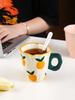 300ML Blue Cloud Hand Pinch Mug Creative Ceramic Milk Coffee Cup Irregular Tea Milk Juice Water Cup Office Student Drinking Gift