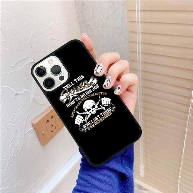 My Heart Belongs To An Awesome Welder Phone Case For For iPhone 17 Air 16 15 11 12 13 14 Pro Ma Plus coque