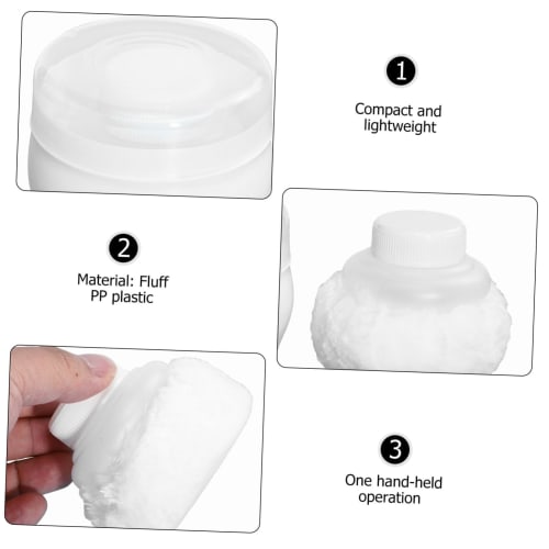 PAMINGONO 2-Pack Portable Powder Puffs for Babies and Kids, Body Talcum Powder Puffs for After Bath, Portable and Easy To Carry, Designed for Home or