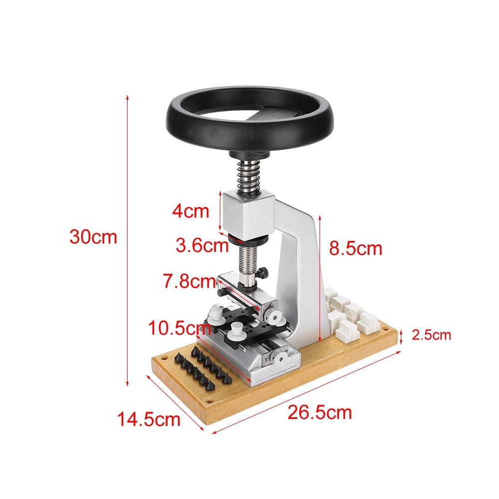 Bench watch opener, 5700 watch case back opener, screw-down Oyster style watch case opener and watchmaking and repair closer, watchmaker watch repair