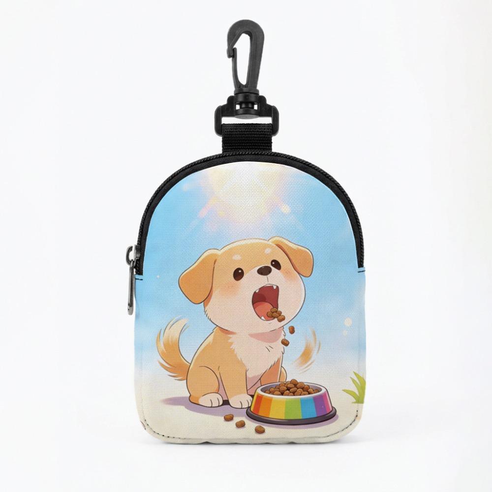 

Cartoon Pattern Dog Treat Pouch Portable Food Dispenser Bag Dog Training Snack Bag Walking Dogs Style 2