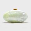 New Acrylic Oval Shell Shoulder Bag for Women Fashionable Chain Crossbody Evening Clutch Purse