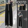 Women's High-Waist Straight-Leg Casual Trousers