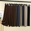 Plus Size M To 6XL U-Neck Women's  Modal Pant Calf-length Summer Wide Leg Pants Drawstring Short Pants Casual Homewear Pants