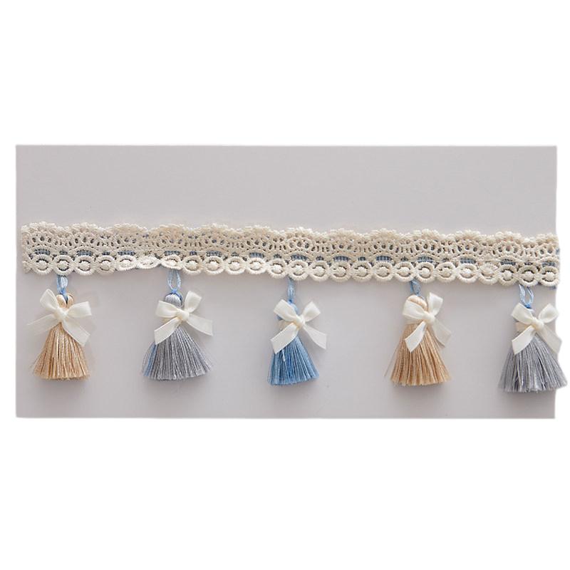 1 м кружевная лента с бахромой для рукоделия DIY, аксессуары для шитья, хлопковое кружево с бахромой, лента для шитья платья, одежды, шторы 1 M