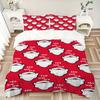 3pcs Bedding Set Christmas Santa Includes 1 Comforter + 2 Pillowcases, Without Pillow Inserts, Soft Comfortable, Lightweight Breathable010